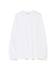 Plain Long Sleeve Tee - WHITE 【HARD WASH】