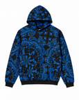 PAISLEY PATTERN PRINT HOODIE