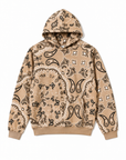 PAISLEY PATTERN PRINT HOODIE
