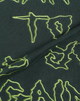 MAYO Devil Skull Embroidery Hoodie - GREEN