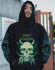 MAYO Devil Skull Embroidery Hoodie - GREEN