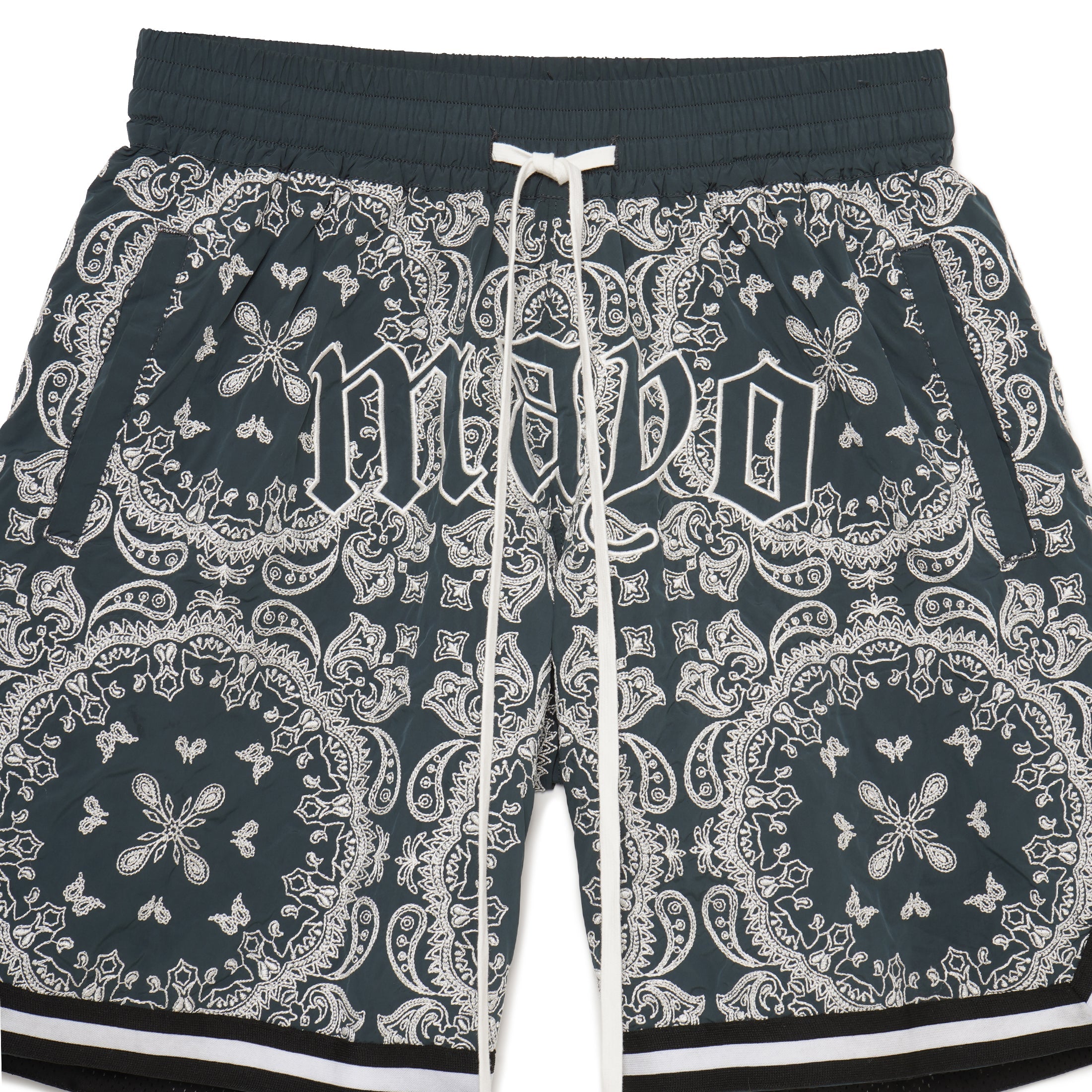 MAYO Paisley Embroidery Shorts
