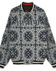 JESUS MAYO Paisley Embroidery Reversible Nylon Track Jacket