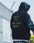 MAYO Devil Skull Embroidery Hoodie - GREEN