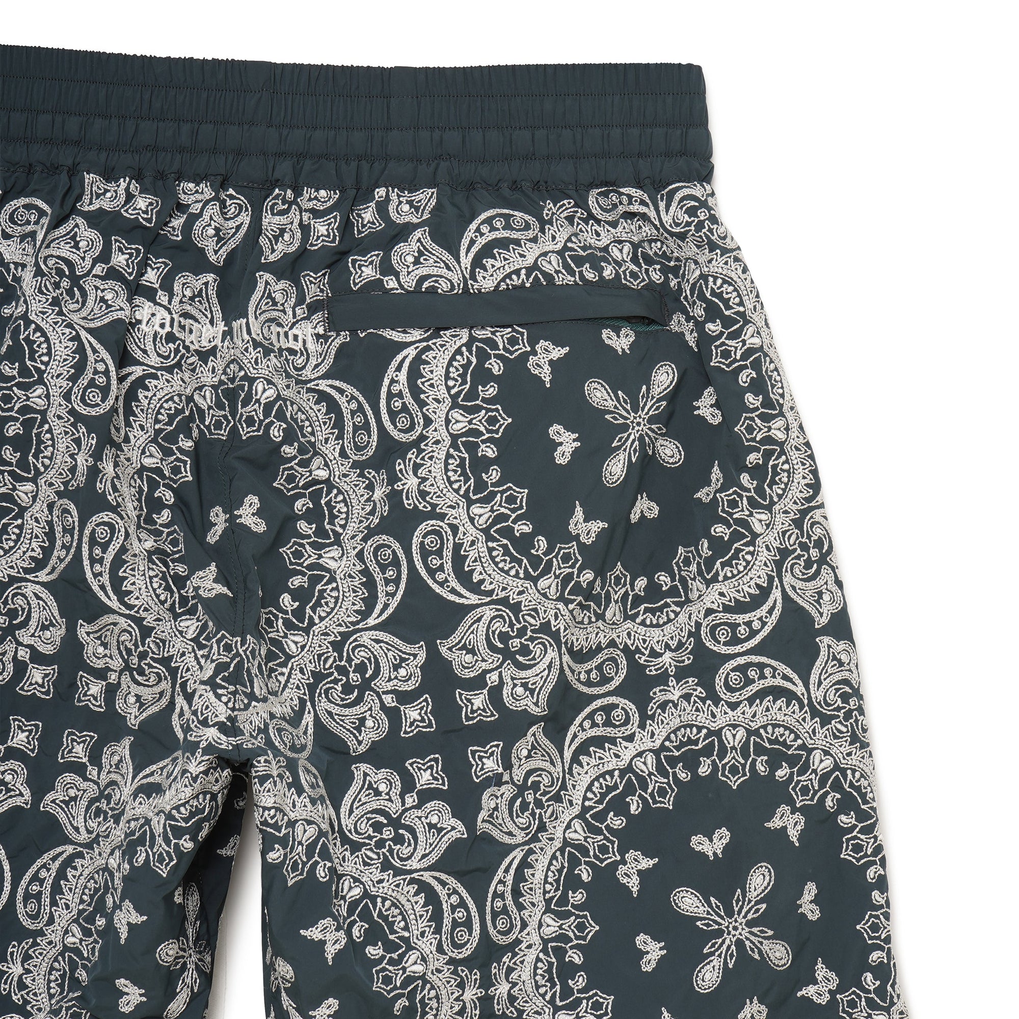 MAYO Paisley Embroidery Shorts - GREEN