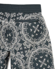 MAYO Paisley Embroidery Shorts - GREEN