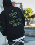 MAYO Devil Skull Embroidery Hoodie - GREEN