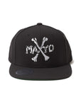 【WEB LIMITED】MAYO CROSS BONE Embroidery CAP - BLACK