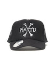 MAYO CROSS BONE Embroidery Mesh CAP - BLACK