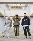 FIRE IRON CROSS EMBROIDERY NYLON PANTS