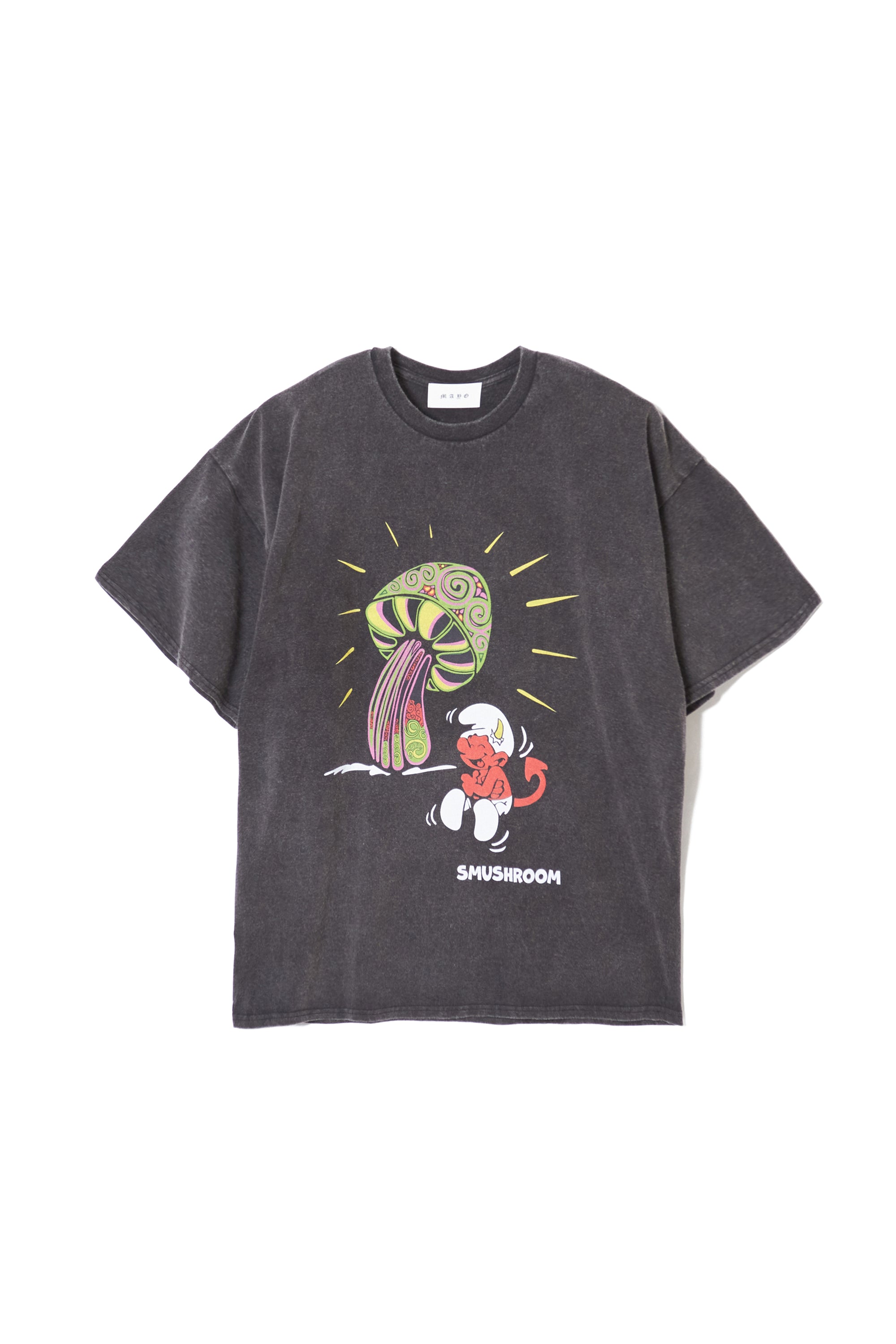 SMUSHROOM Short Sleeve Tee - FADE BLACK