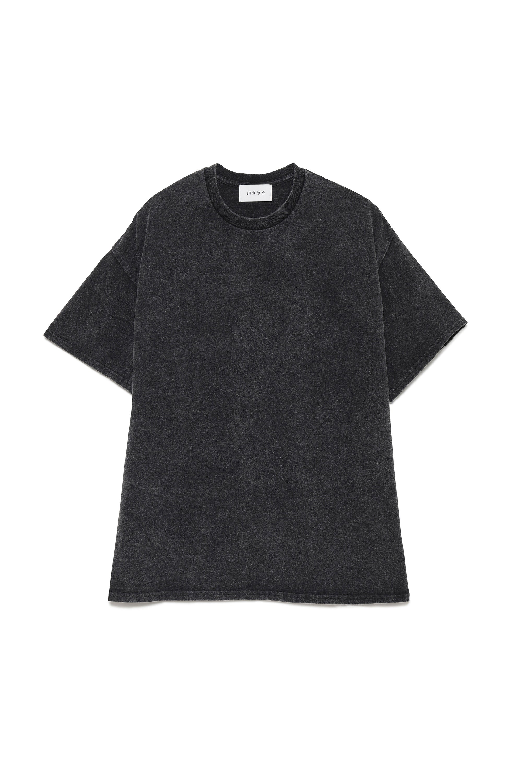 Plain Short Sleeve Tee - FADE BLACK【HARD WASH】