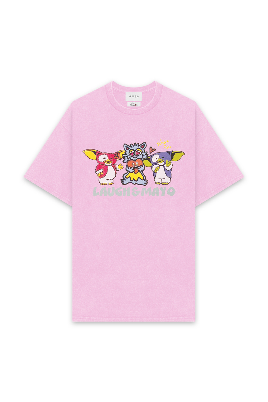 LAUGH & MAYO FRIENDS Short Sleeve Tee - PINK