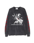 【HALLOWEEN LIMITED】IT'S HARD TO GET LIBERTY PRINT LONG SLEEVE TEE - FADE BLACK