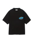 Sunshine Embroidery short Sleeve Tee - BLACK