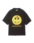 HEAD SHOT Embroidery short Sleeve Tee - BLACK