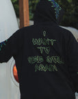 MAYO Devil Skull Embroidery Hoodie - GREEN