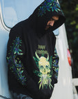 MAYO Devil Skull Embroidery Hoodie - GREEN