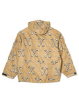 MAYO CROSS BONES EMBROIDERY NYLON MOUNTAIN PARKA - GOLD