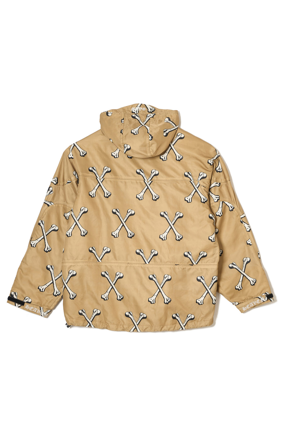 MAYO CROSS BONES EMBROIDERY NYLON MOUNTAIN PARKA - GOLD