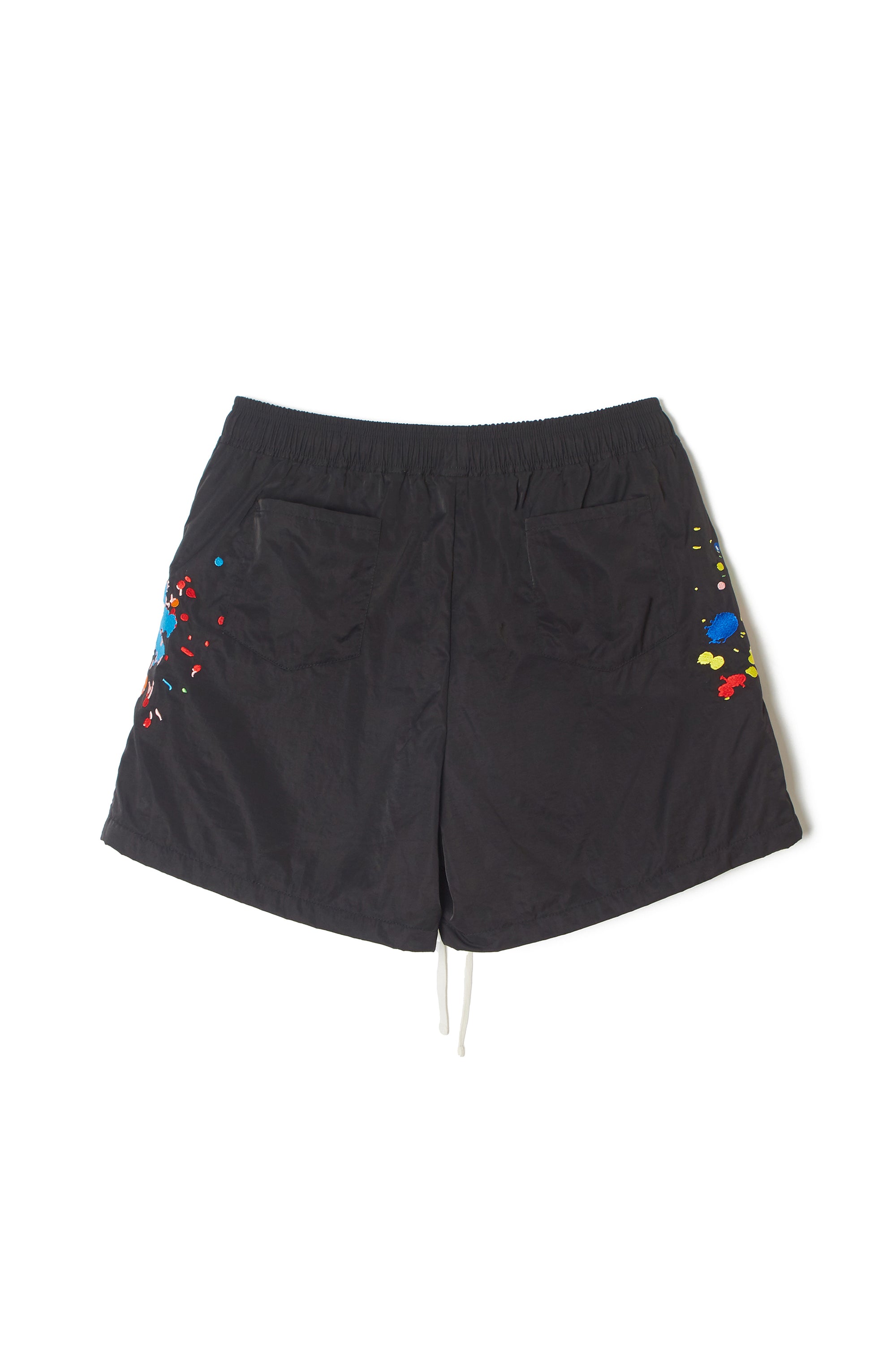 MAYO PAINT Embroidery Swim Shorts -  BLACK