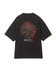 【WEB LIMITED】HEAD SHOT Embroidery short Sleeve Tee - BLACK×BLACK