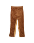 Forget me not embroidery LOUNGE PANTS - BROWN