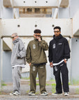 FIRE IRON CROSS EMBROIDERY NYLON PANTS