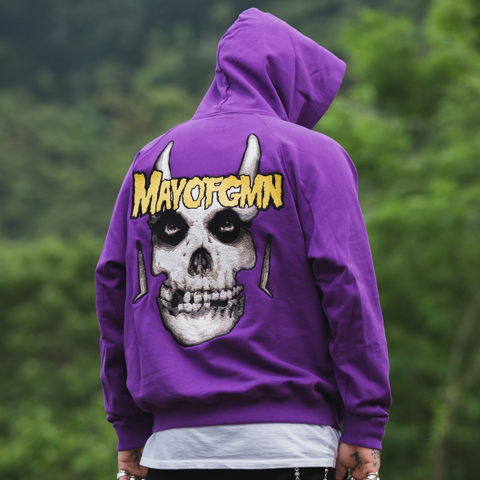 MAYO FGMN Embroidery Hoodie - PURPLE