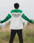 MAYO HELL & HEAVEN Embroidery Football Long Sleeve Tee - GREEN