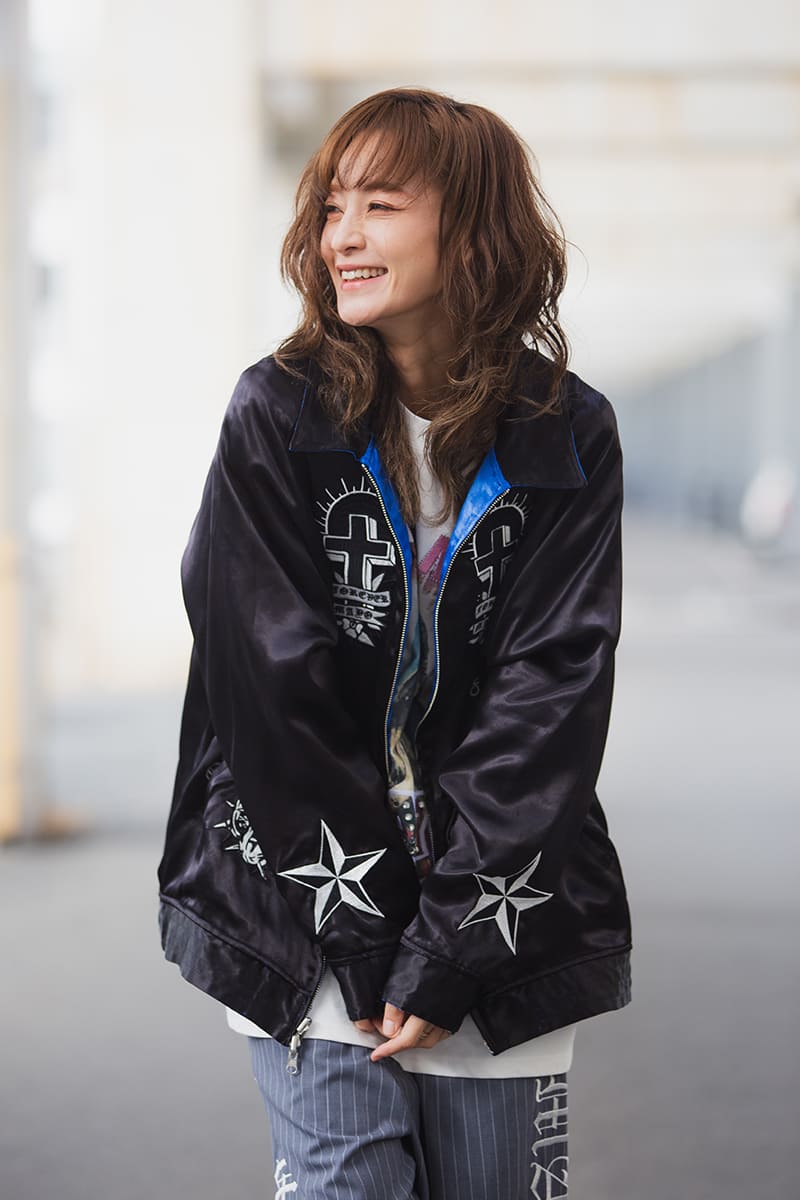 MAYO EMBROIDERY WITH COLLAR REVERSIBLE SOUVENIR JKT