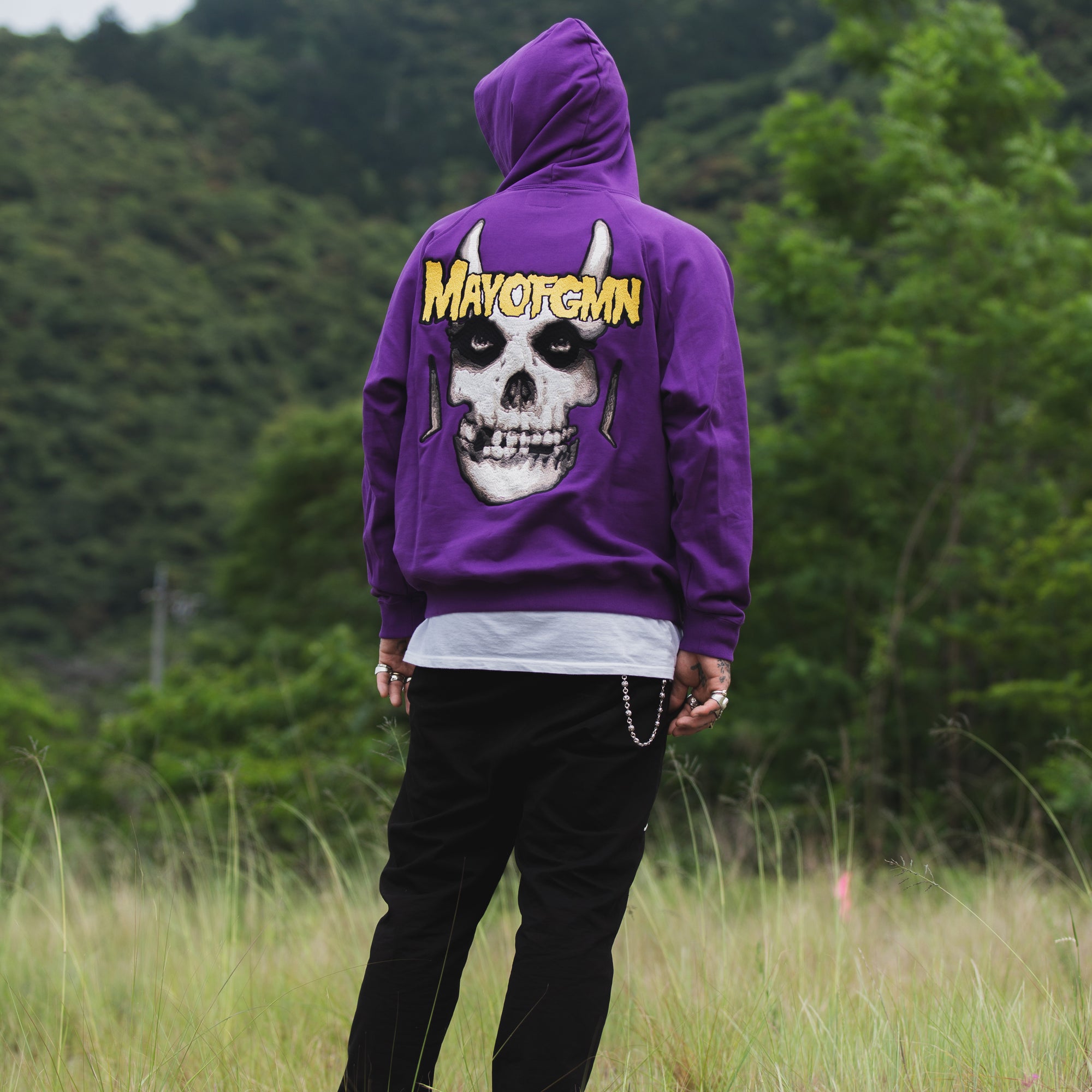 MAYO FGMN Embroidery Hoodie - PURPLE