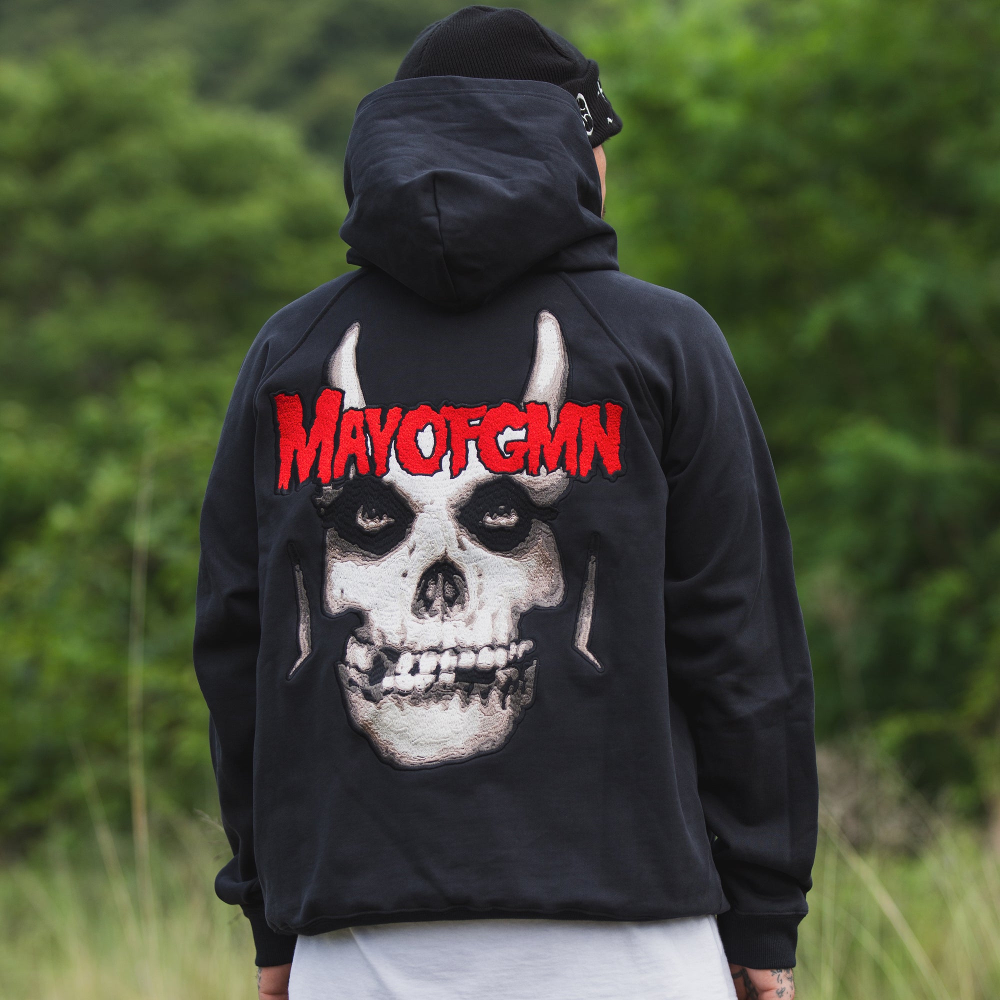 MAYO FGMN Embroidery Hoodie - BLACK