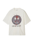 HEAD SHOT Embroidery short Sleeve Tee - WHITE