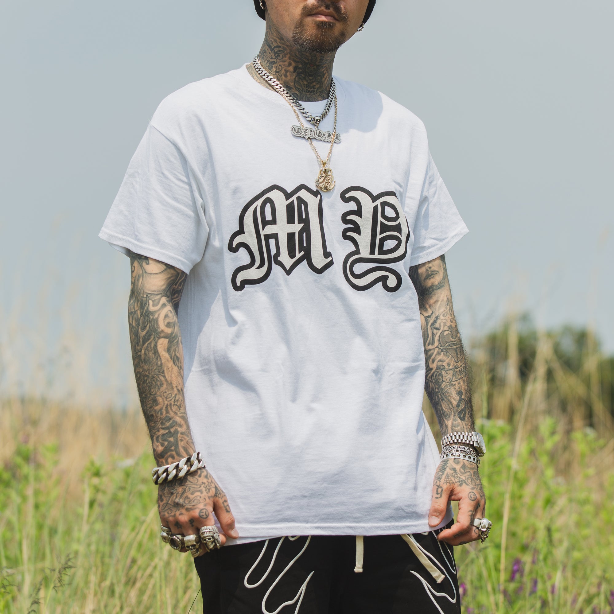 MY LOGO PRINT Short Sleeve Tee - WHITE