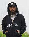 MAYO JESUS Embroidery Half zip Hoodie