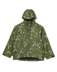 MAYO CROSS BONES EMBROIDERY NYLON MOUNTAIN PARKA - GREEN