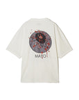 HEAD SHOT Embroidery short Sleeve Tee - WHITE