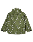 MAYO CROSS BONES EMBROIDERY NYLON MOUNTAIN PARKA - GREEN