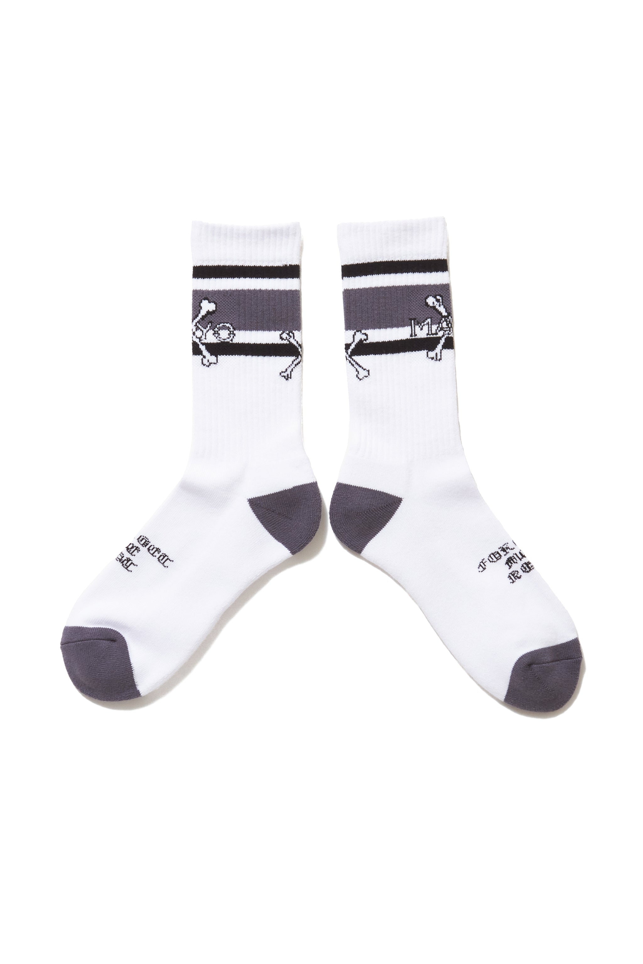 MAYO】MAYO CROSS BONE SOX - WHITE
