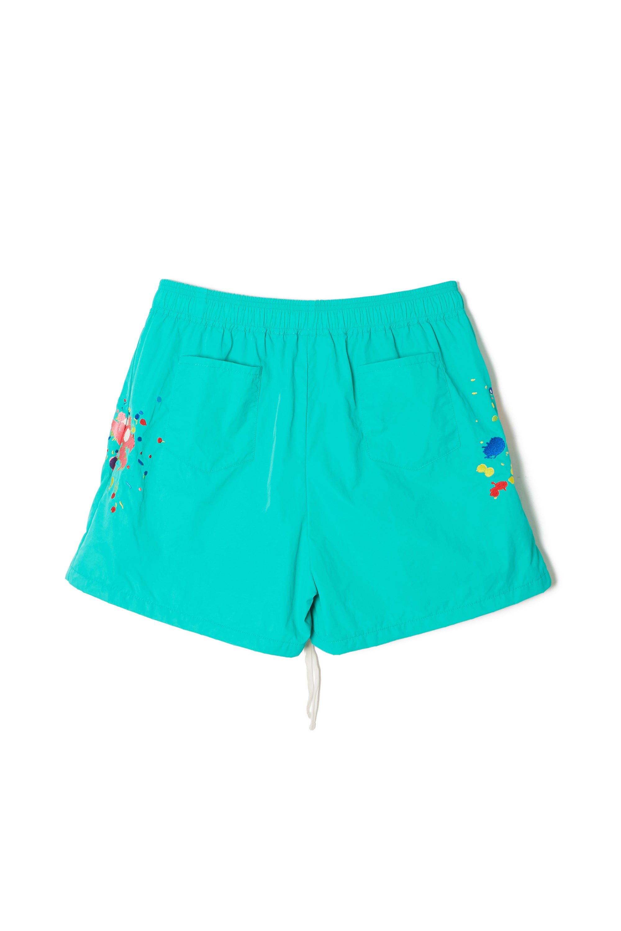 MAYO PAINT Embroidery Swim Shorts -  KINMIYA BLUE