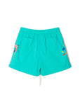 MAYO PAINT Embroidery Swim Shorts -  KINMIYA BLUE