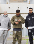 FIRE IRON CROSS EMBROIDERY NYLON PANTS