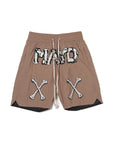 MAYO BONES Embroidery Nylon Shorts - BEIGE