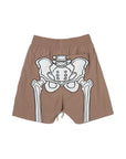 MAYO BONES Embroidery Nylon Shorts - BEIGE