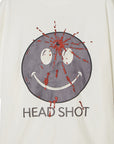 HEAD SHOT Embroidery short Sleeve Tee - WHITE