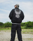 FGMN MAYO EMBROIDERY NYLON CARGO PANTS -  BLACK