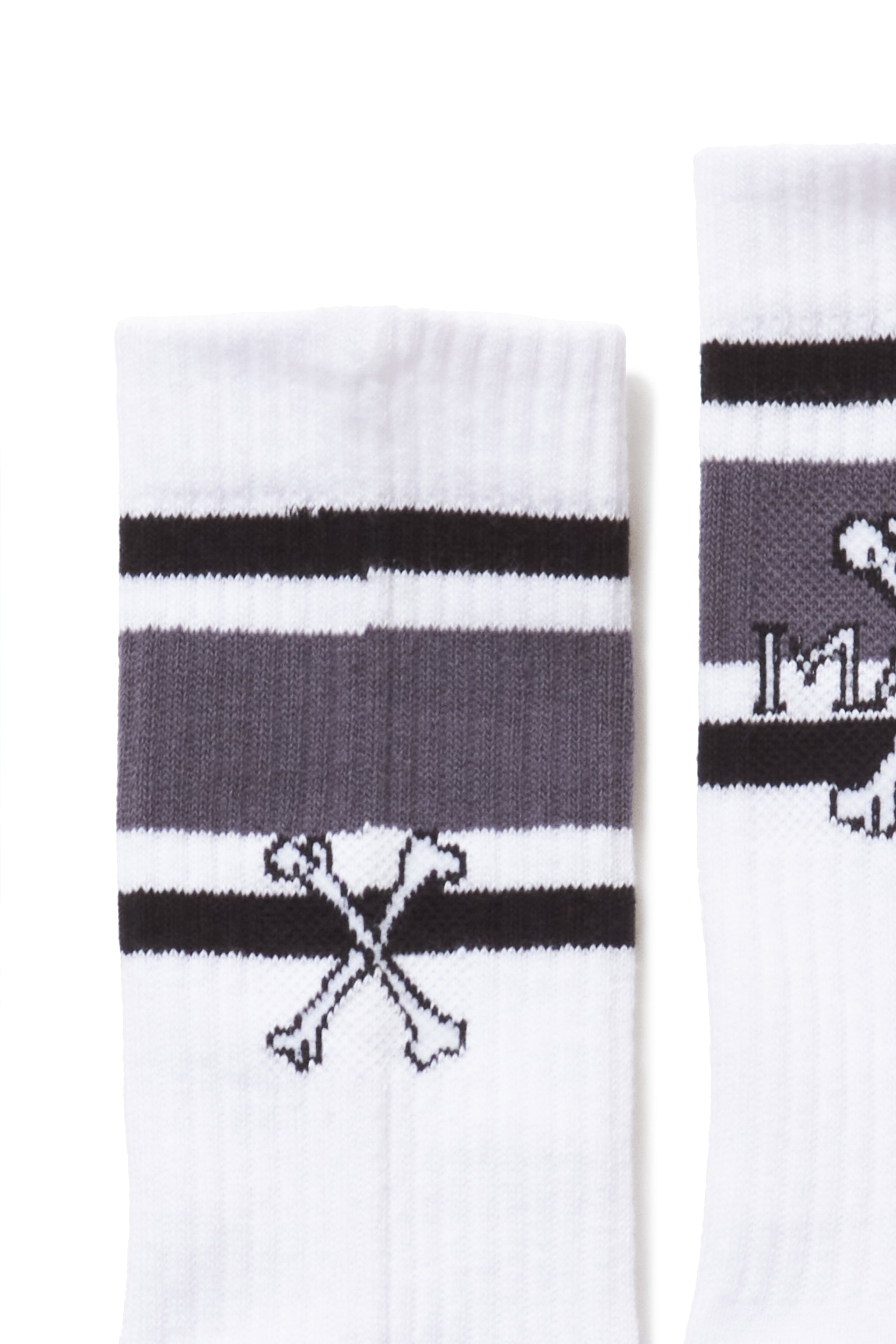 MAYO】MAYO CROSS BONE SOX - WHITE
