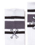 MAYO CROSS BONE SOX - WHITE