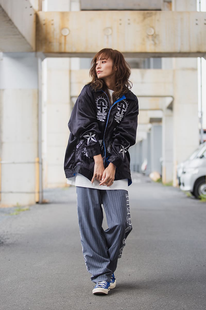 MAYO EMBROIDERY WITH COLLAR REVERSIBLE SOUVENIR JKT